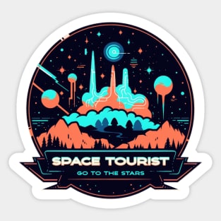 Space tourist Sticker